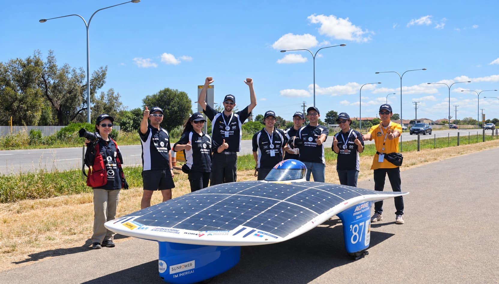 Auto da corsa solare Sunswift